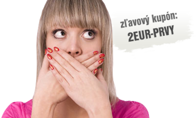Zľava 2 € pri prvom nákupe