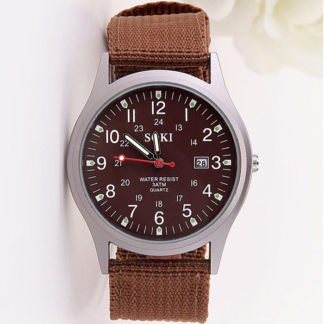 Náramkové hodinky Soki Military Brown