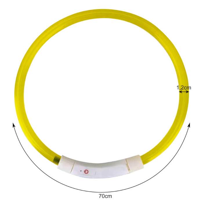 Obojok pre psa s LED podsvietením - nabíjateľný