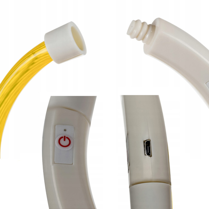Obojok pre psa s LED podsvietením - nabíjateľný