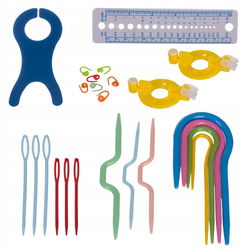 Súprava na háčkovanie XXL - 21 háčikov 0,6 - 6,0mm s príslušenstvom