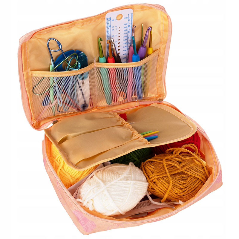 Súprava na háčkovanie XXL - 21 háčikov 0,6 - 6,0mm s príslušenstvom