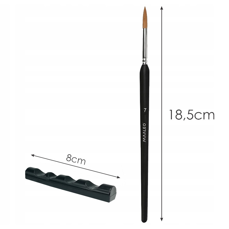 Umelecké nylonové štetce so stojanom - sada 11 ks