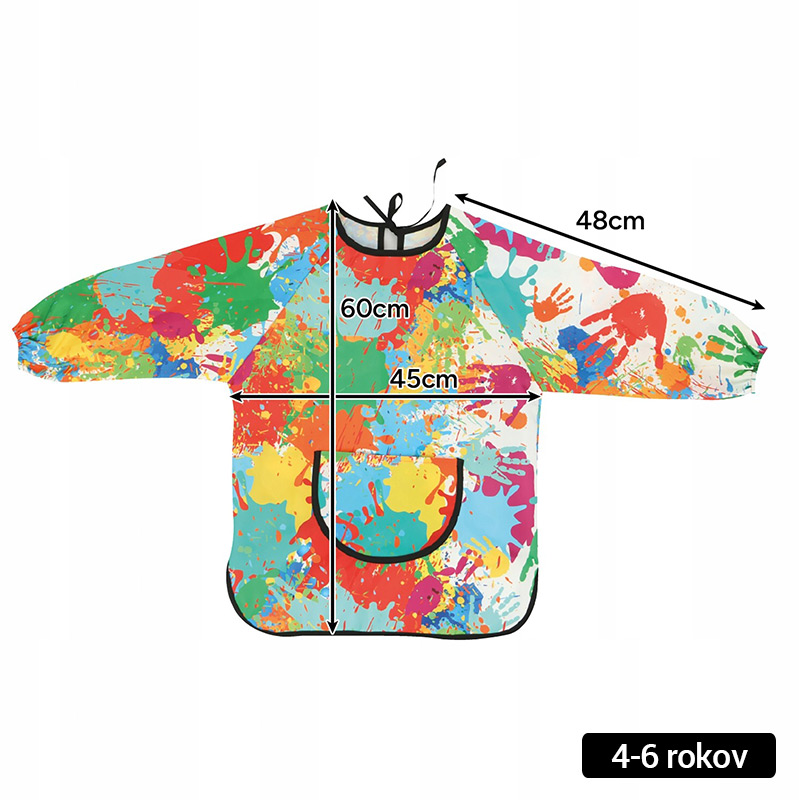 Detská ochranná nepremokavá zástera na maľovanie aj do kuchyne (2 veľkosti)