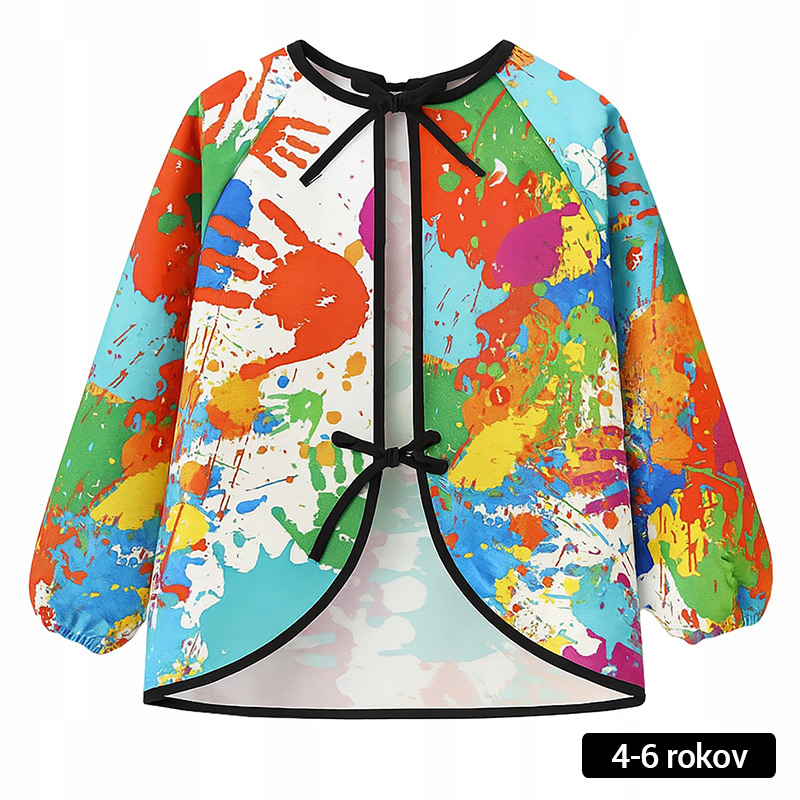 Detská ochranná nepremokavá zástera na maľovanie aj do kuchyne (2 veľkosti)